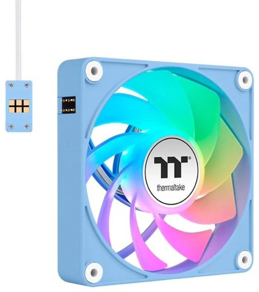 „Thermaltake CT140 EX“ atvirkštinio ventiliatoriaus „Hydrangea Mėlyna“ 3 vnt. ARGB sinchronizavimo