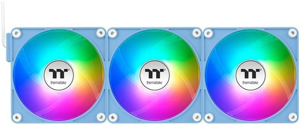 „Thermaltake CT140 EX“ atvirkštinio ventiliatoriaus „Hydrangea Mėlyna“ 3 vnt. ARGB sinchronizavimo