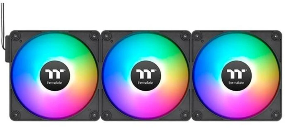 Thermaltake CT140 EX atvirkštinio ARGB sinchronizavimo ventiliatorius, 3 vnt., juodos spalvos (CL-F193-PL14SW-A)