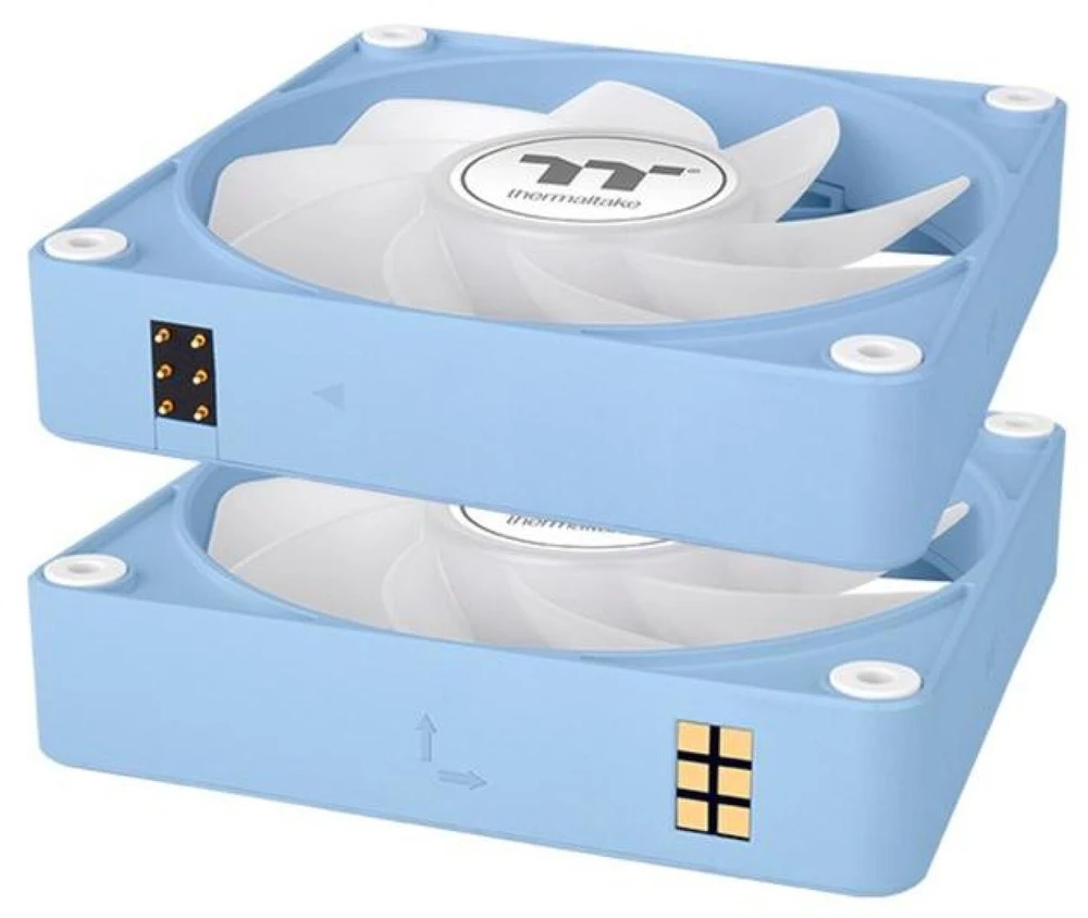„Thermaltake CT140 EX“ atvirkštinio ventiliatoriaus „Hydrangea Mėlyna“ 3 vnt. ARGB sinchronizavimo
