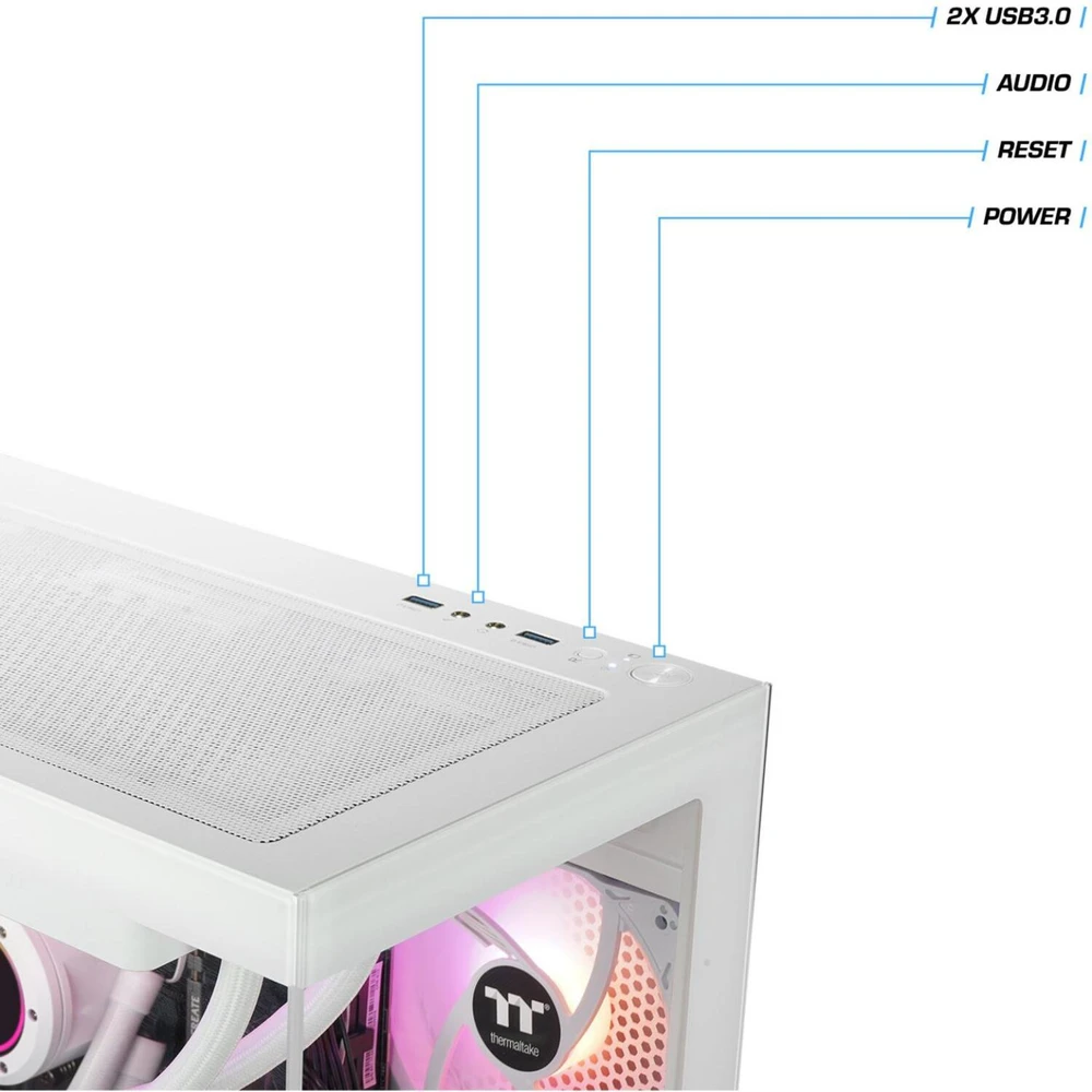 Thermaltake FTW V170A 5070 Elite Snow žaidimų kompiuteris PC-000108-DE, 32GB DDR5, 1TB M.2 PCIe SSD