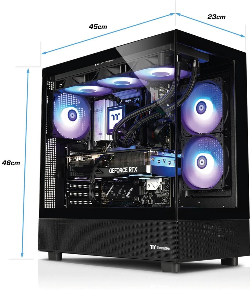 Thermaltake FTW V270 5070 Ti žaidimų kompiuteris PC-000141-DE, 32GB DDR5, 1TB M.2 PCIe SSD, NVIDIA GeForce RTX 5070