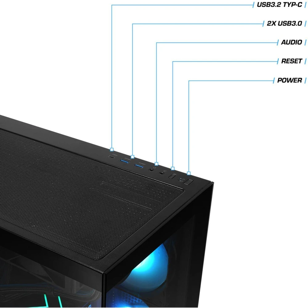 Thermaltake FTW V270 5070 Ti žaidimų kompiuteris PC-000141-DE, 32GB DDR5, 1TB M.2 PCIe SSD, NVIDIA GeForce RTX 5070