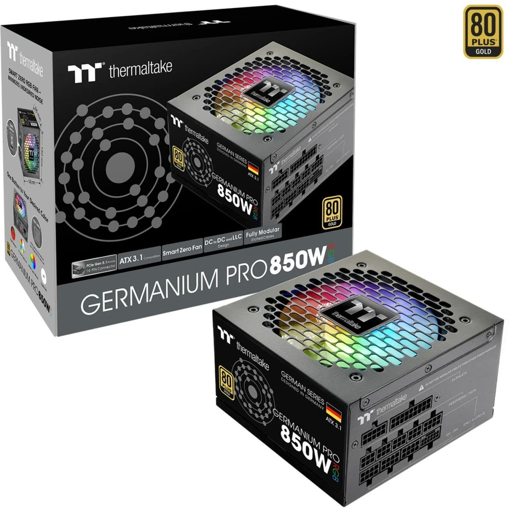 „Thermaltake“ 850 W „Germanium Pro RGB“ plokštė