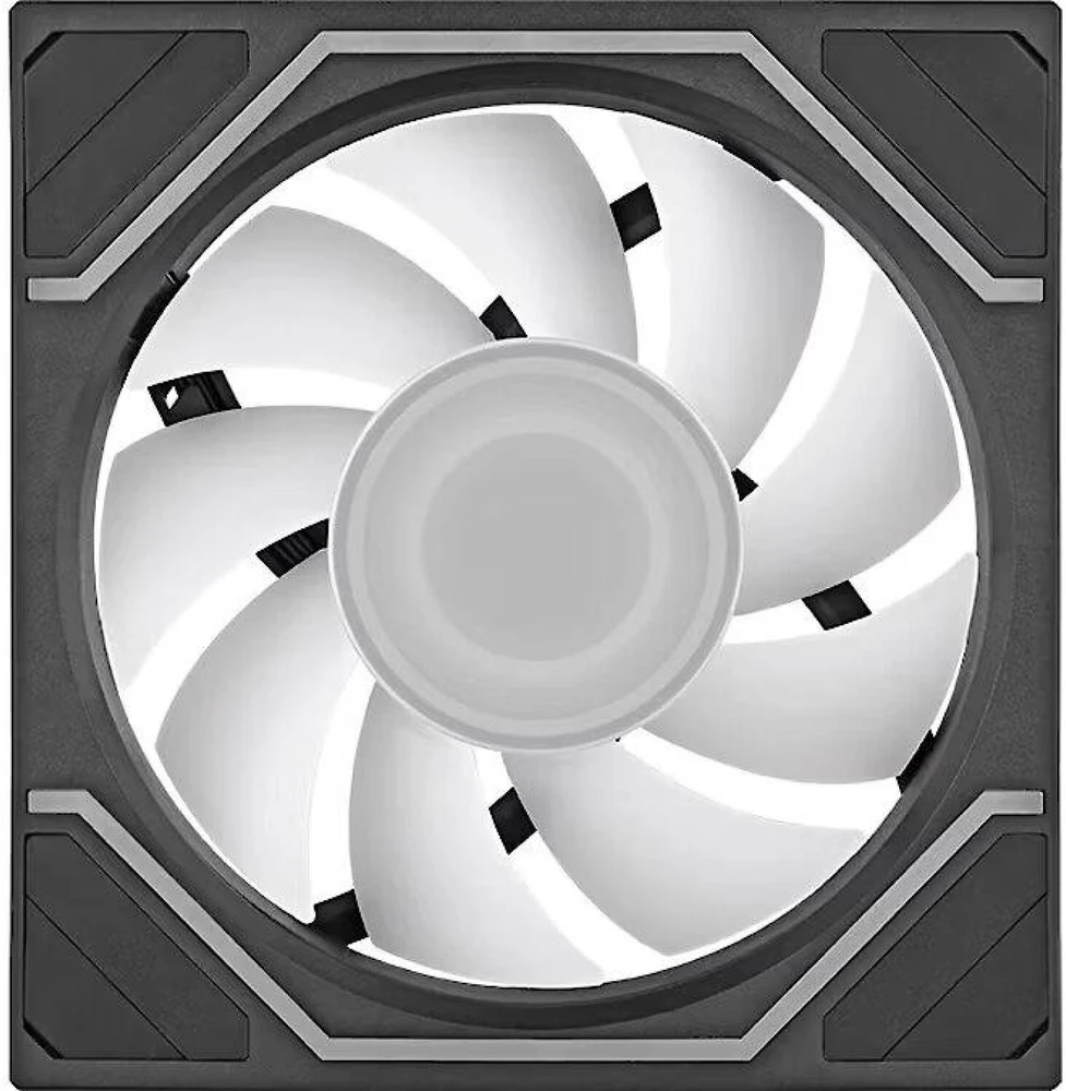 Thermaltake kompiuterio aušinimo ventiliatorius SWAFAN 120 EX INFINITY ARGB Sync CL-F264-PL12SW-A, 120mm, 124mm, juodas, 1 vnt.