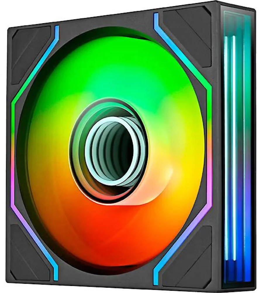 Thermaltake kompiuterio aušinimo ventiliatorius SWAFAN 120 EX INFINITY ARGB Sync CL-F264-PL12SW-A, 120mm, 124mm, juodas, 1 vnt.