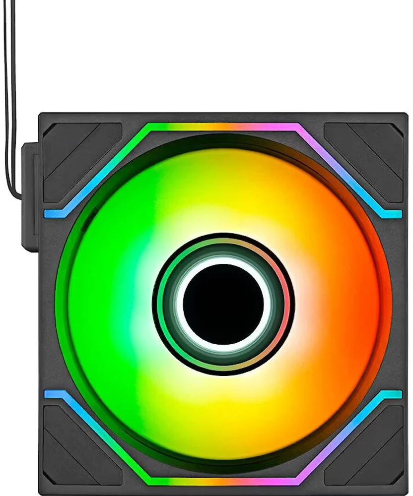 Thermaltake kompiuterio aušinimo ventiliatorius SWAFAN 120 EX INFINITY ARGB Sync CL-F264-PL12SW-A, 120mm, 124mm, juodas, 1 vnt.