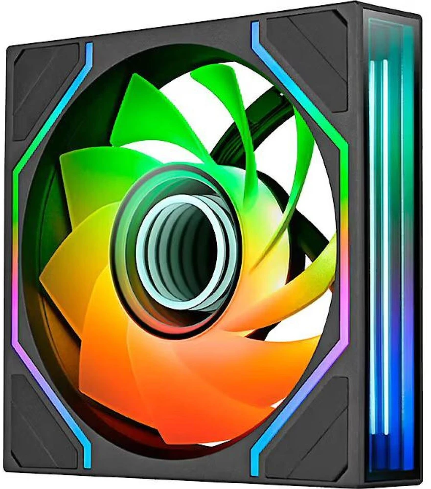 Thermaltake kompiuterio aušinimo ventiliatorius SWAFAN 120 EX INFINITY ARGB Sync CL-F264-PL12SW-A, 120mm, 124mm, juodas, 1 vnt.