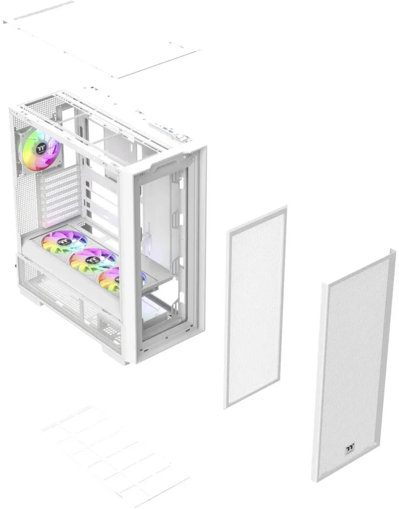 Midi Thermaltake S380 TG ARGB Snow Baltas