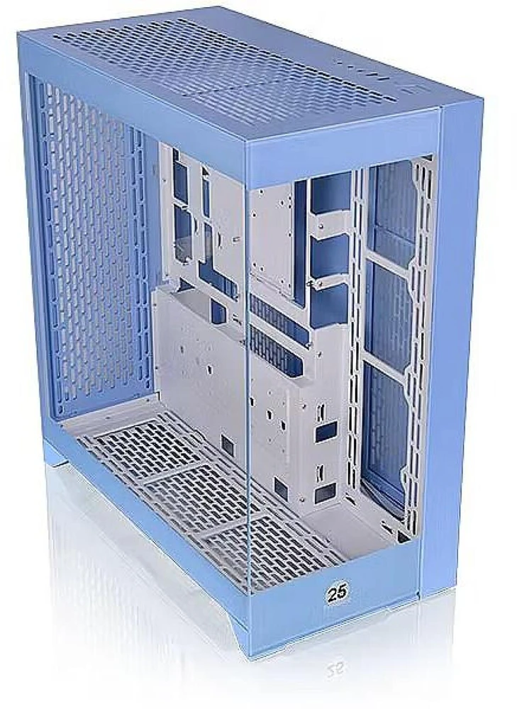 „Thermaltake CTE E660 MX“, bokšto tipo korpusas – šviesiai mėlynas, grūdintas stiklas x 2