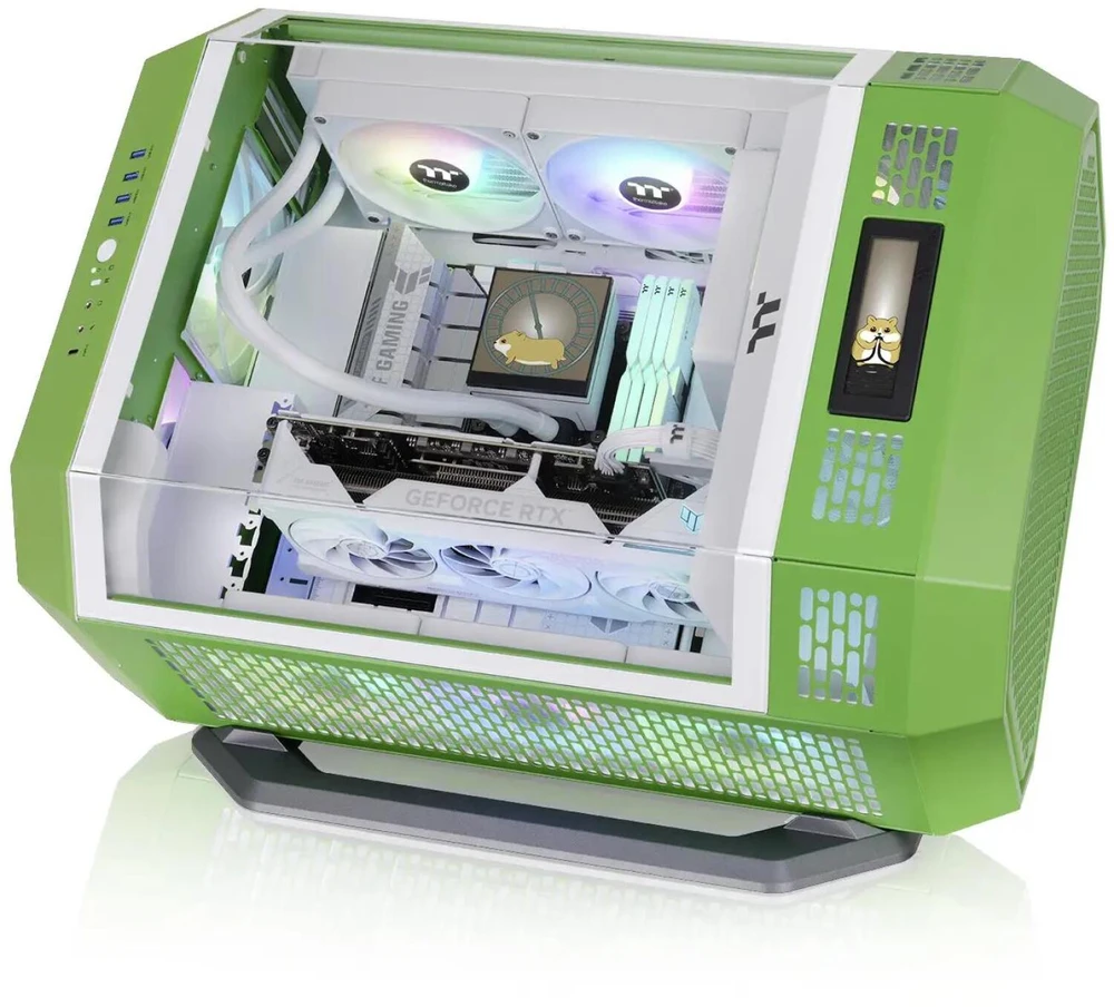 Thermaltake AC-076-ONQNAN-A1, Midi Tower, Bokšto konvertavimo į stelažą rinkinys, Juoda, Žalia, The Tower 600, 230 mm, 459 mm