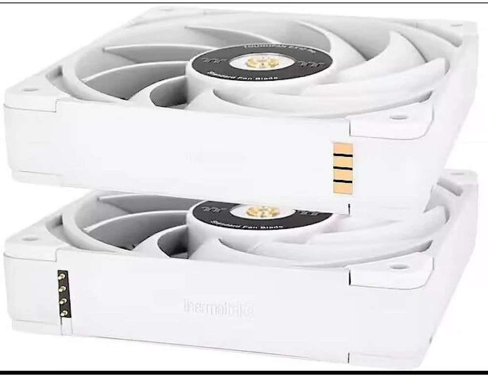 Thermaltake EX14 Pro kompiuterio korpuso ventiliatorius, 14 cm, baltos spalvos, 3 vnt.