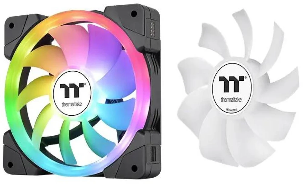 120 mm Thermaltake SWAFAN EX12 ARGB PC aušinimo ventiliatorius TT Premium Edition 3 ventiliatorių paketas