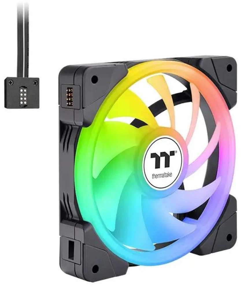 120 mm Thermaltake SWAFAN EX12 ARGB PC aušinimo ventiliatorius TT Premium Edition 3 ventiliatorių paketas