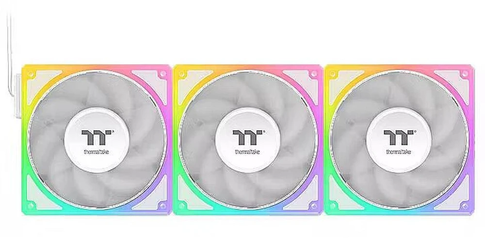 Ventiliatorius Thermaltake ToughFan EX 140 ARGB Sync 3 vnt. rinkinys baltas (CL-F213-PL14SW-A)