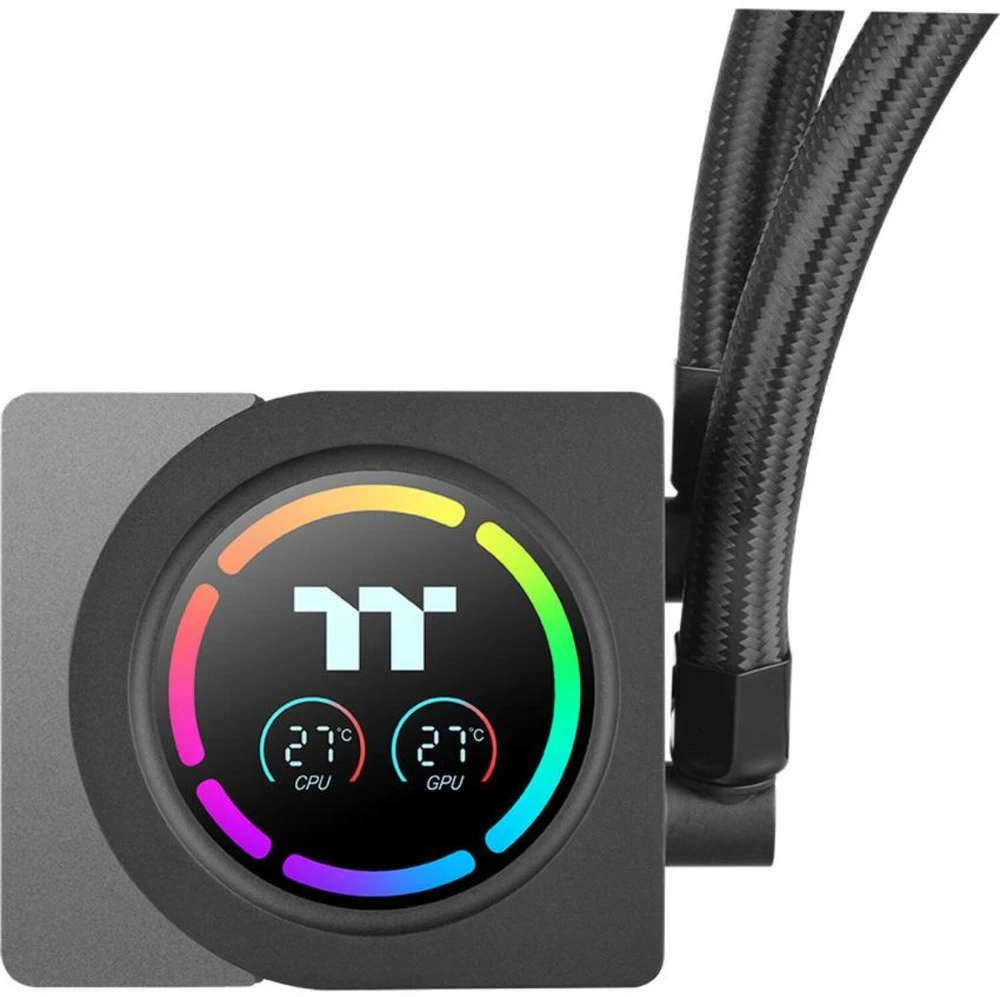 Thermaltake LB360-S ARGB LCD Edition CL-W506-PL12SW-A, skysčio aušinimo sistema, 3x 120mm radiatorius, 700-1900 aps./min., 33,8 dB