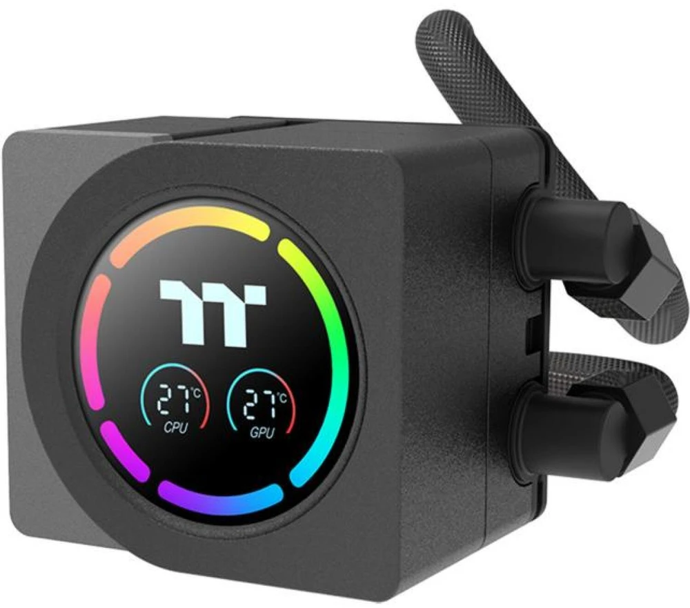 Thermaltake LB360-S ARGB LCD Edition CL-W506-PL12SW-A, skysčio aušinimo sistema, 3x 120mm radiatorius, 700-1900 aps./min., 33,8 dB