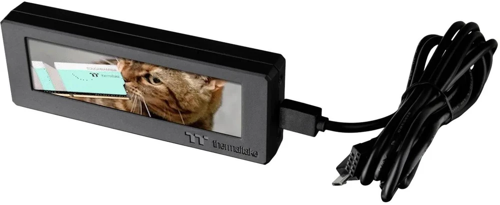 Thermaltake AC-073-OO1NAN-A1, universalus, LCD ekrano rinkinys, juodas, 5 V, 14 W, 18 mm