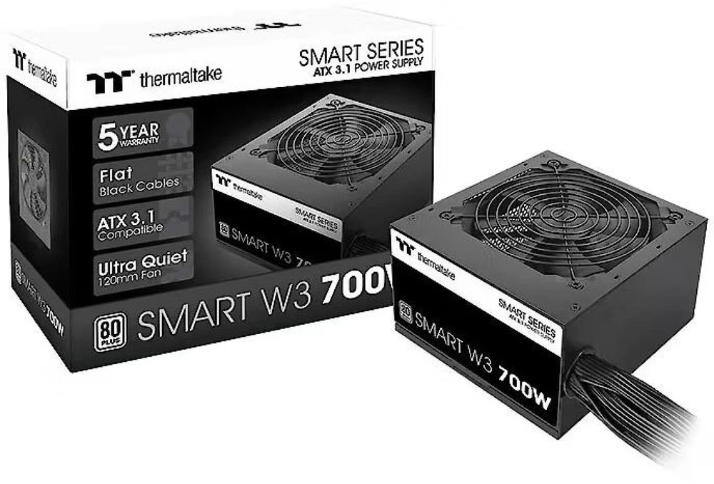 700 W „Thermaltake Smart W3 ATX12V 3.1 80+“