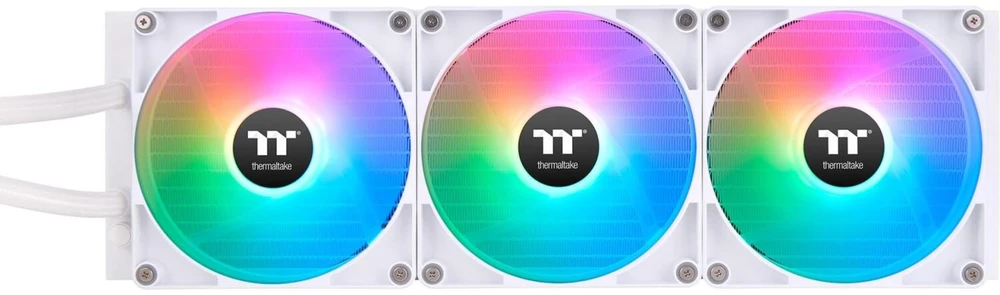Thermaltake Vandens aušinimas - TH420 V2 Ultra ARGB (3x140mm) varis, 2.1" LCD Snow