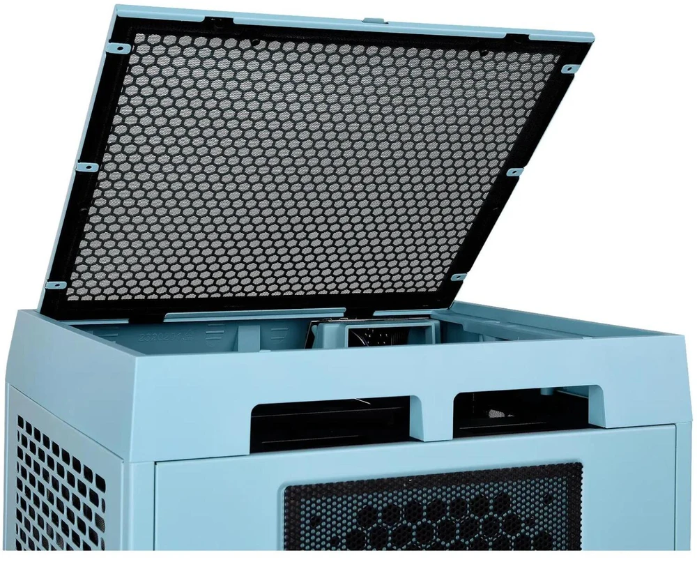 Mini Thermaltake The Tower 200 TG turkio spalvos