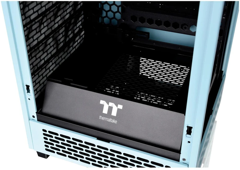 Mini Thermaltake The Tower 200 TG turkio spalvos