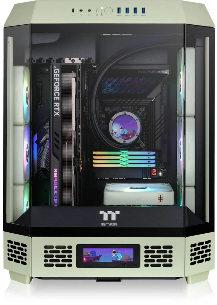 Midi Thermaltake The Tower 600 Matcha Žalias