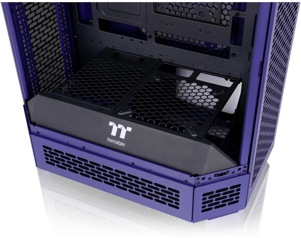 „Thermaltake The Tower 600“, bokšto formos korpusas – violetinis, grūdintas stiklas x 3