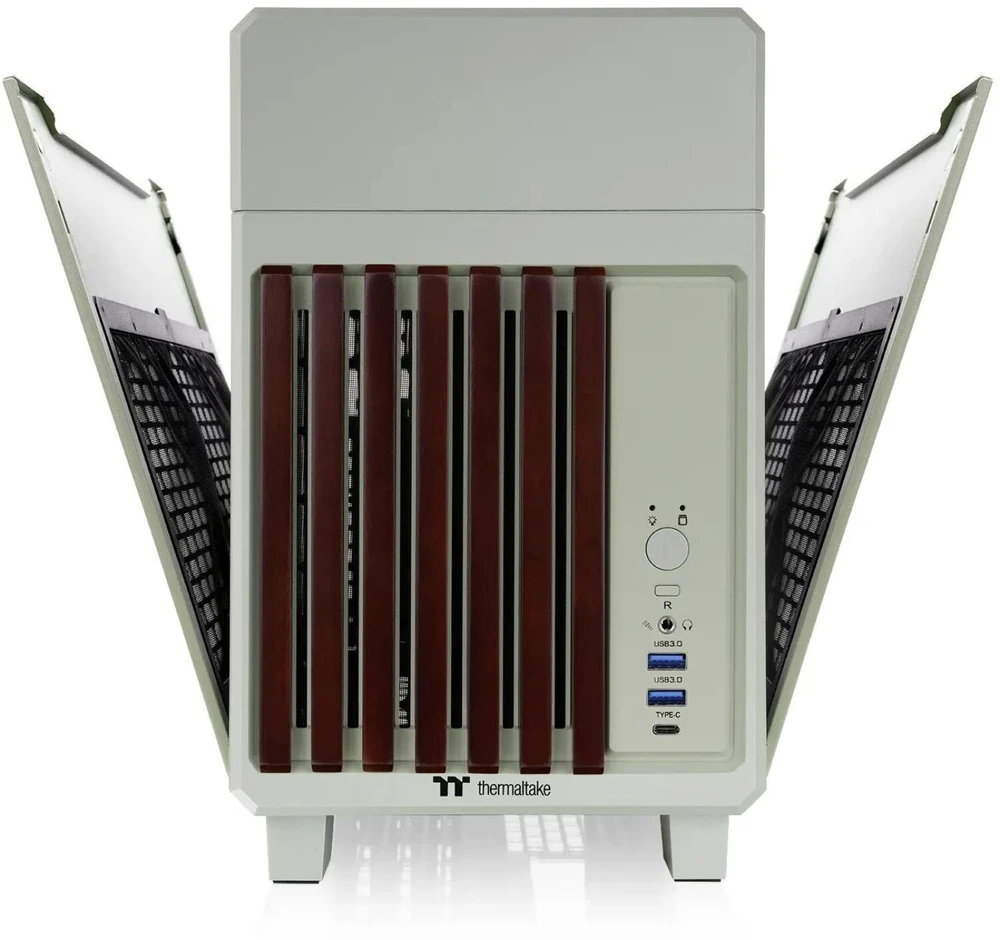 Thermaltake TR100 WS , Tower-case - lightgreen, Wood &amp; Steel
