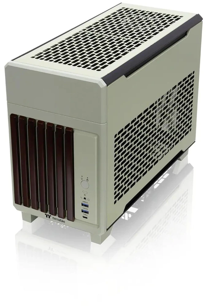 Thermaltake TR100 WS , Tower-case - lightgreen, Wood &amp; Steel