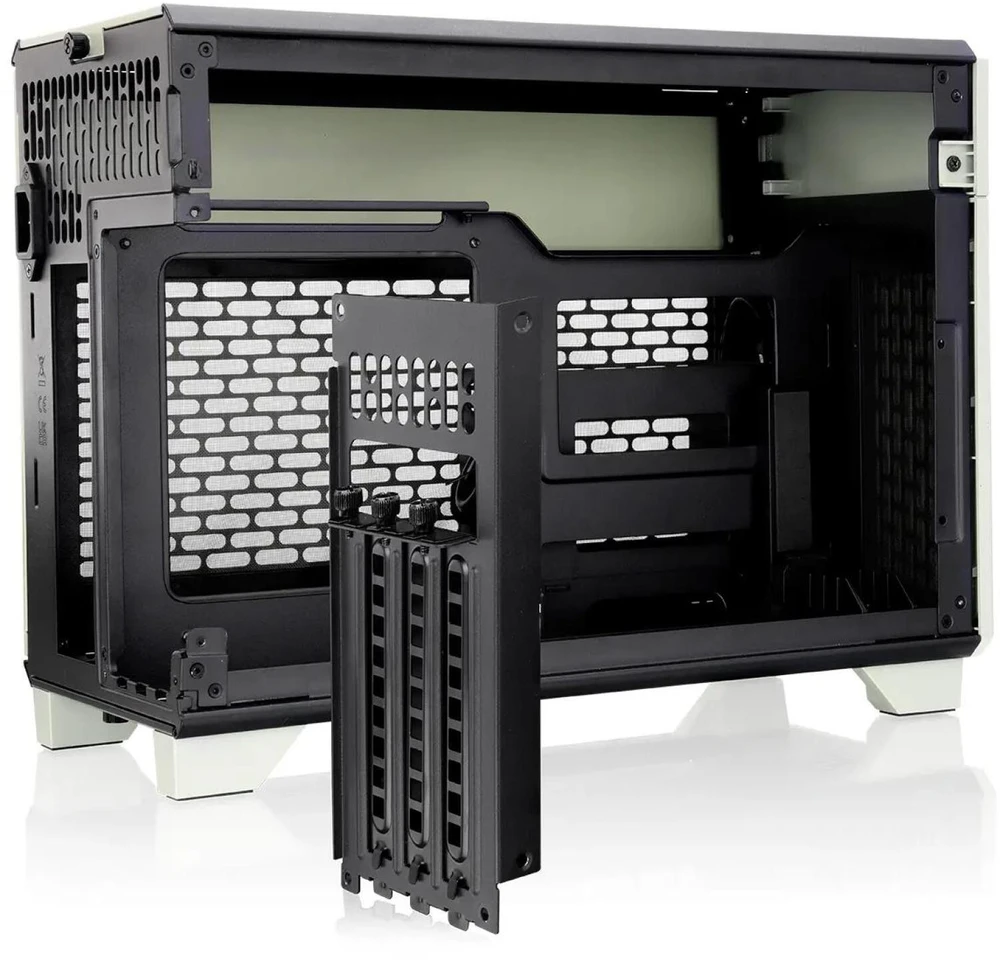 Thermaltake TR100 WS , Tower-case - lightgreen, Wood &amp; Steel