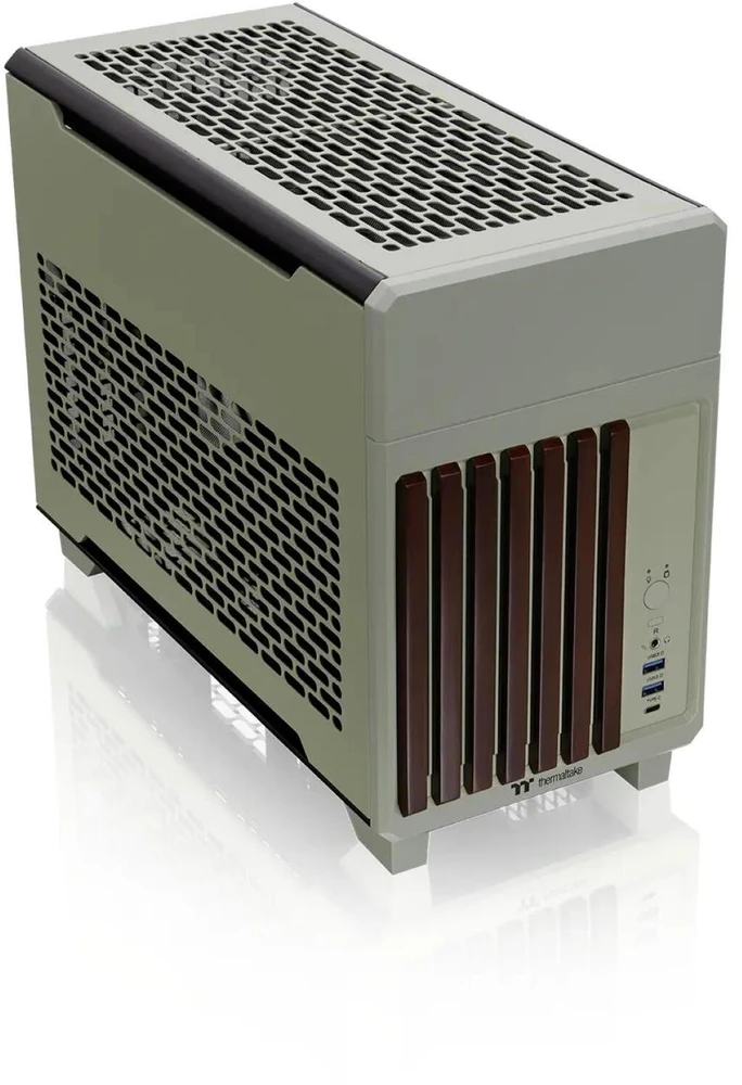 Thermaltake TR100 WS , Tower-case - lightgreen, Wood &amp; Steel