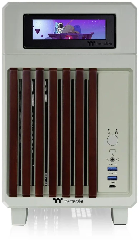 Thermaltake TR100 WS , Tower-case - lightgreen, Wood &amp; Steel