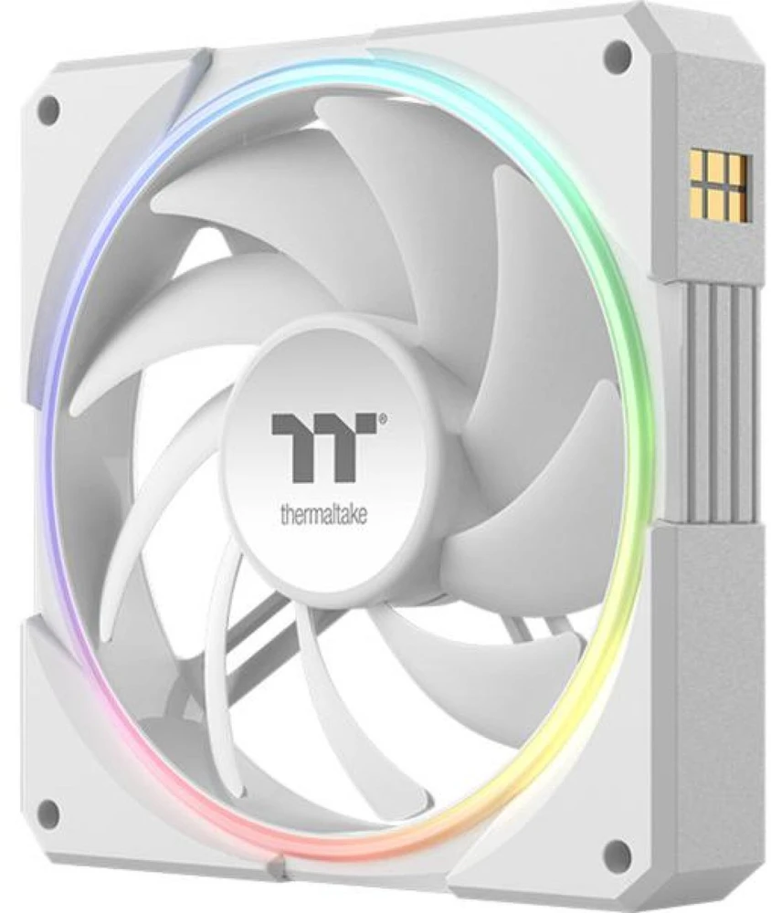 120mm Thermaltake TS120 EX RGB Baltas 3Pack Fan Baltas
