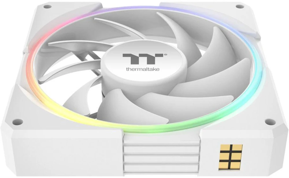 120mm Thermaltake TS120 EX RGB Baltas 3Pack Fan Baltas