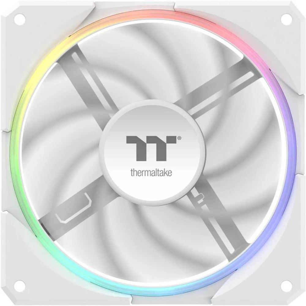 120mm Thermaltake TS120 EX RGB Baltas 3Pack Fan Baltas