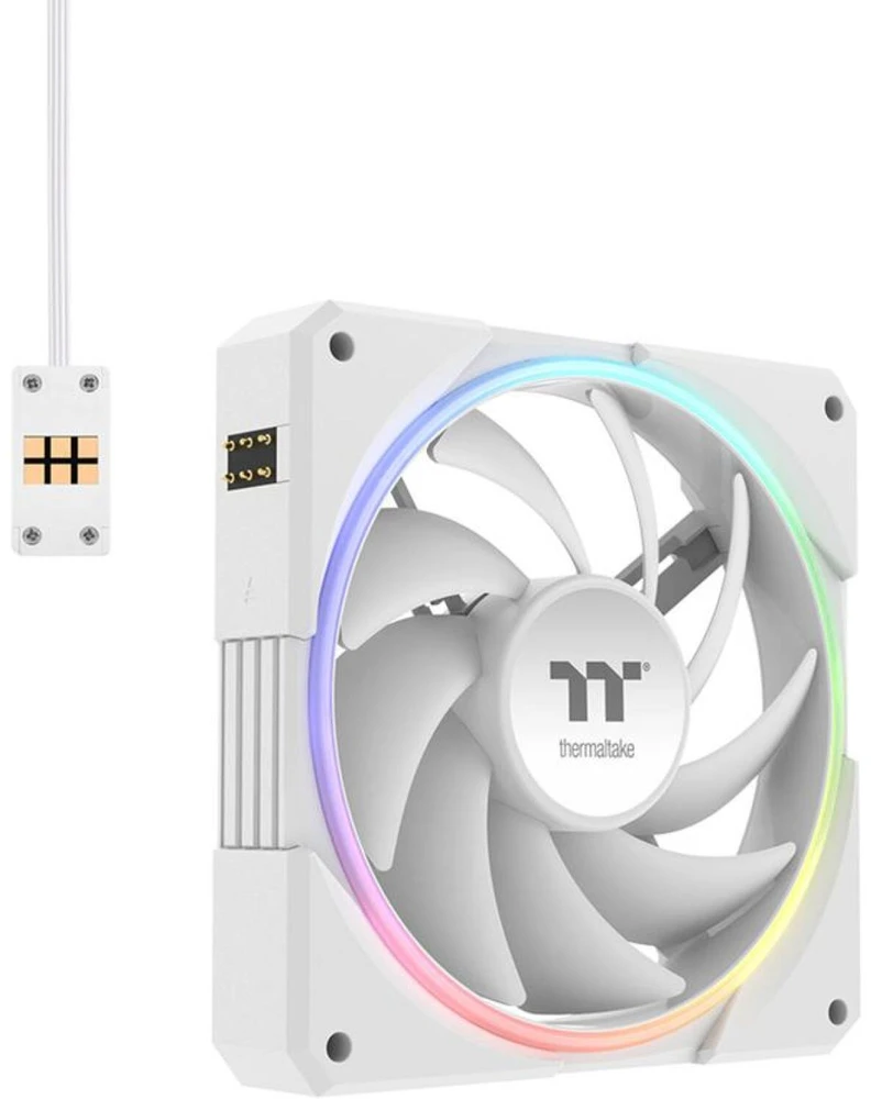 120mm Thermaltake TS120 EX RGB Baltas 3Pack Fan Baltas