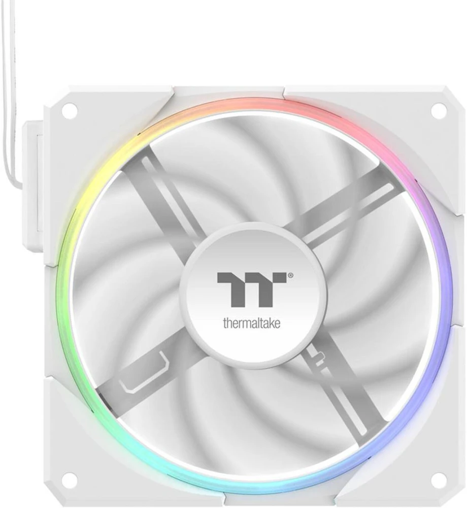 120mm Thermaltake TS120 EX RGB Baltas 3Pack Fan Baltas
