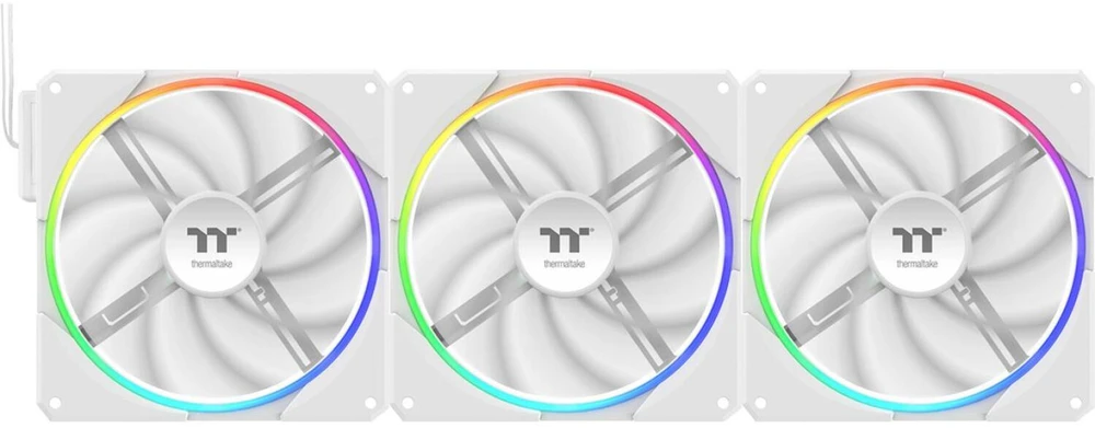 140mm Thermaltake TS140 EX RGB Baltas 3Pack Fan Baltas