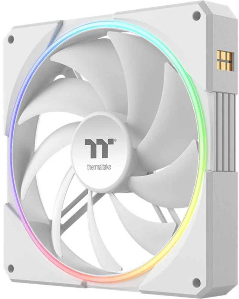 140mm Thermaltake TS140 EX RGB Baltas 3Pack Fan Baltas