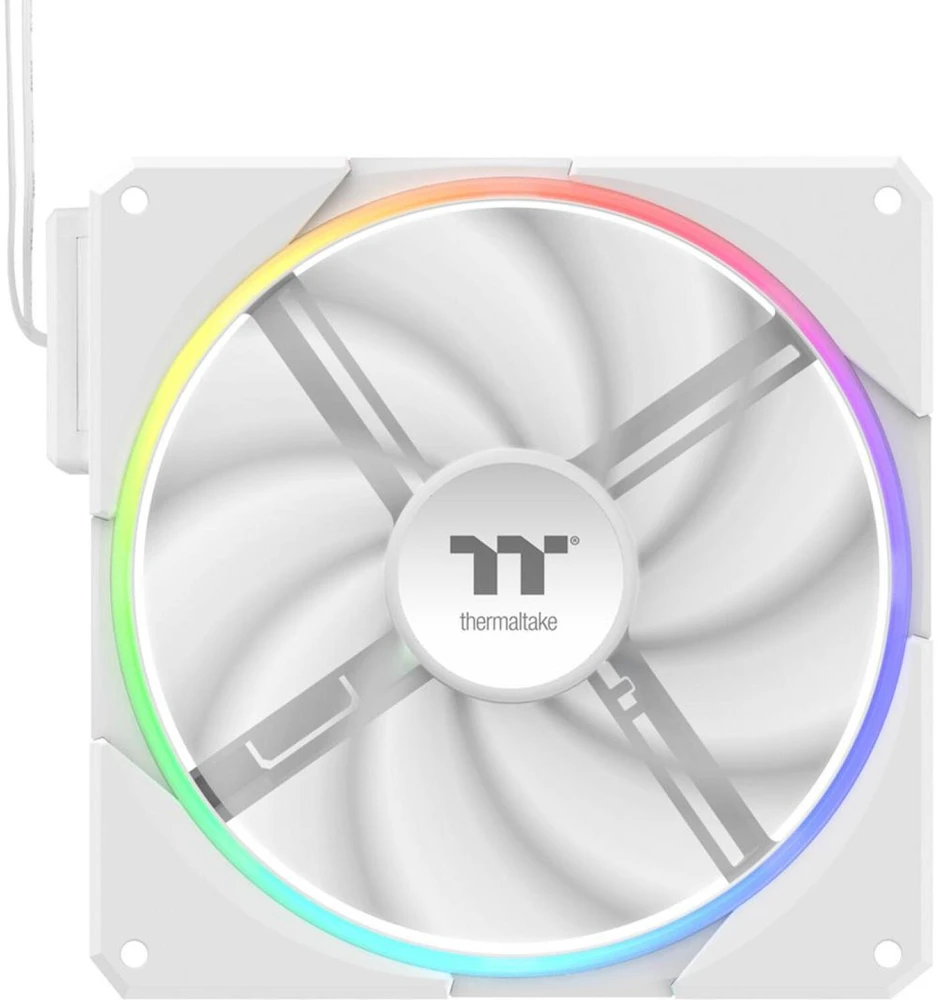 140mm Thermaltake TS140 EX RGB Baltas 3Pack Fan Baltas