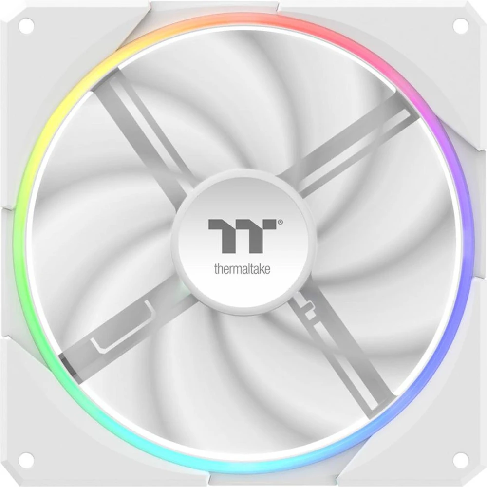 140mm Thermaltake TS140 EX RGB Baltas 3Pack Fan Baltas
