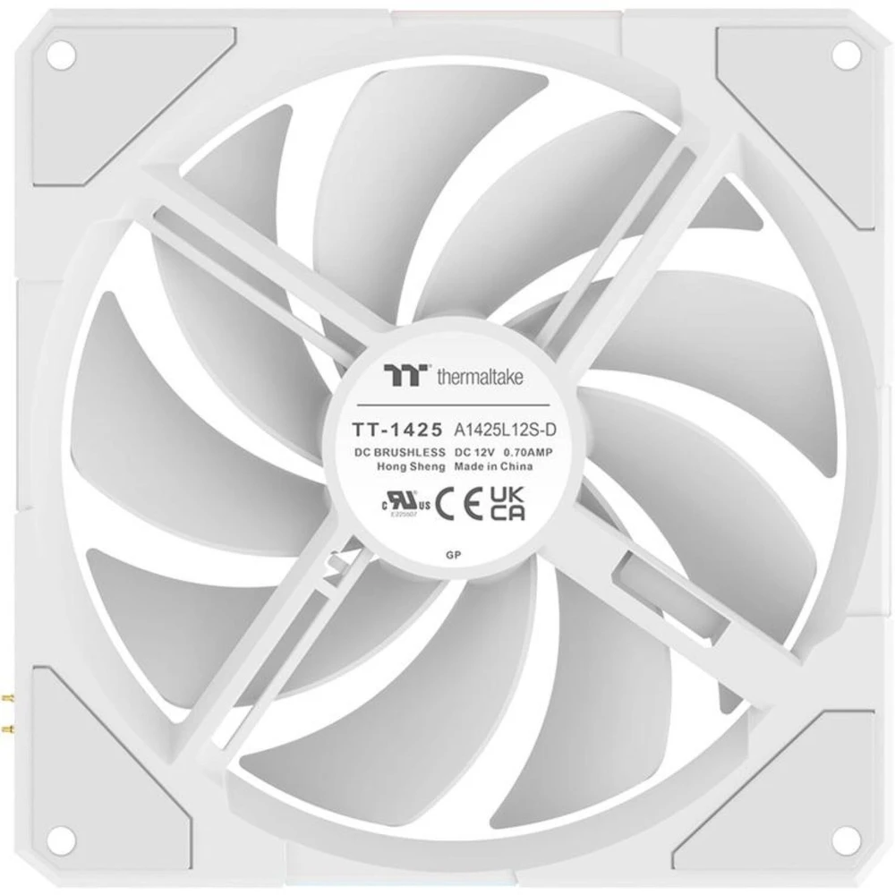 140mm Thermaltake TS140 EX RGB Baltas 3Pack Fan Baltas