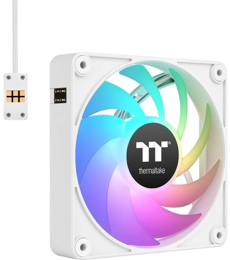 Thermaltake Ventiliatorius - CT120 EX ARGB (3x120 mm, PWM, magnetinė jungtis), baltas