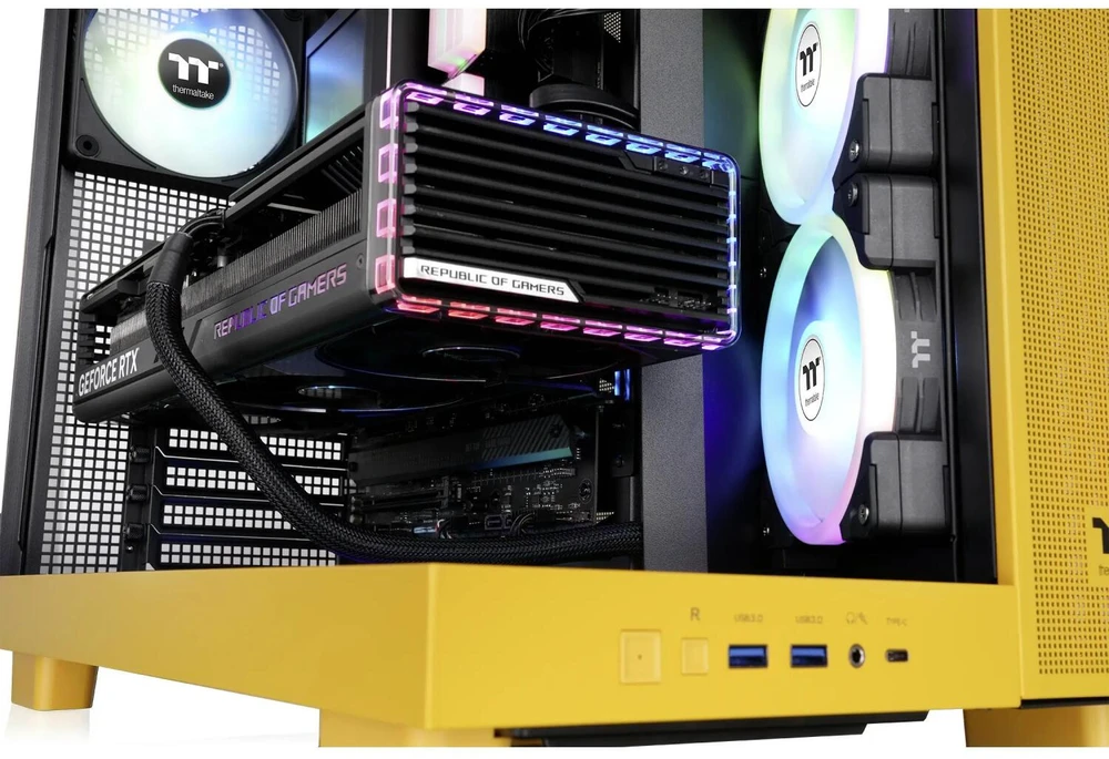 Thermaltake Peržiūrėti 380 XL TG ARGB Bumblebee