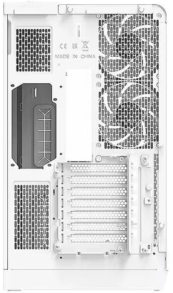 Thermaltake View 390 TG, Tower-case - baltas, Tempered Glass x 2