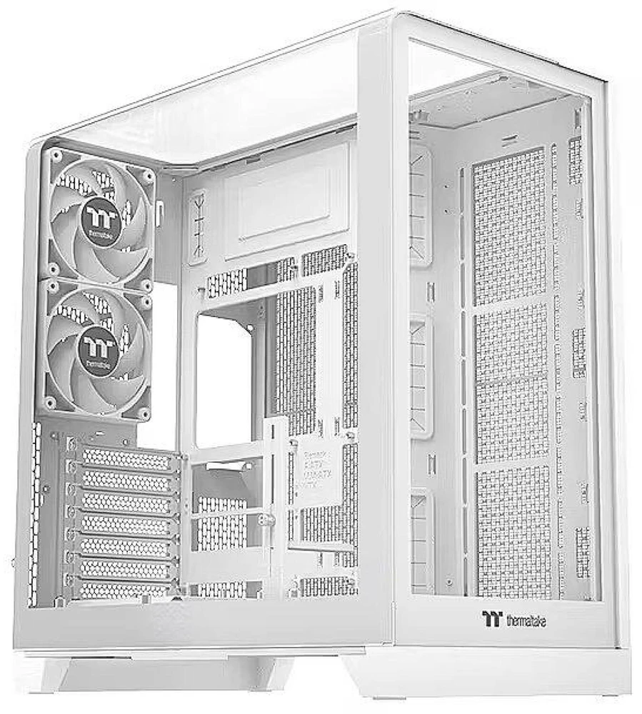 Thermaltake View 390 TG, Tower-case - baltas, Tempered Glass x 2