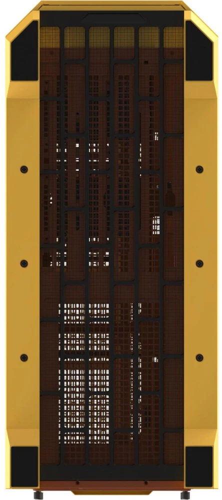 „Thermaltake View 600 TG Butter Caramel“, didelis bokšto formos korpusas – geltonas, grūdintas stiklas