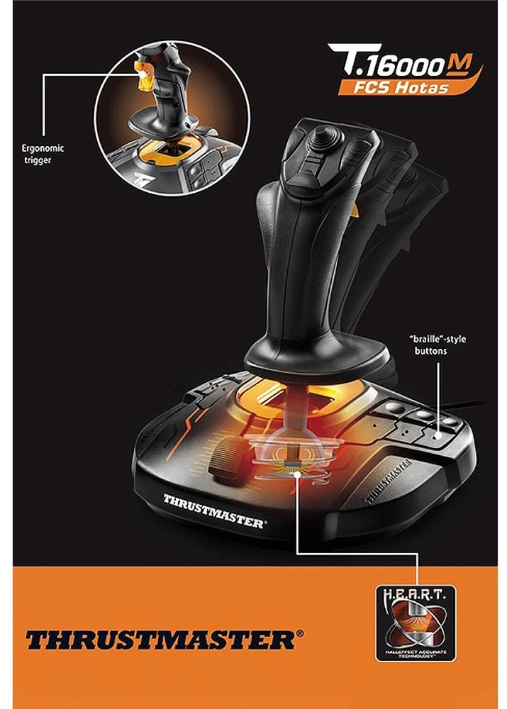 Vairalazdė Thrustmaster T.16000M FCS, juoda