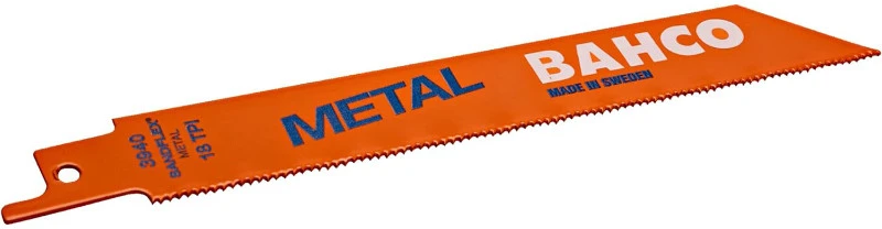 Bahco Tiesinio pjūklo geležtės Sandflex Bi-Metal 150mm*0,9mm ST 18TPI, Metalui 5vnt